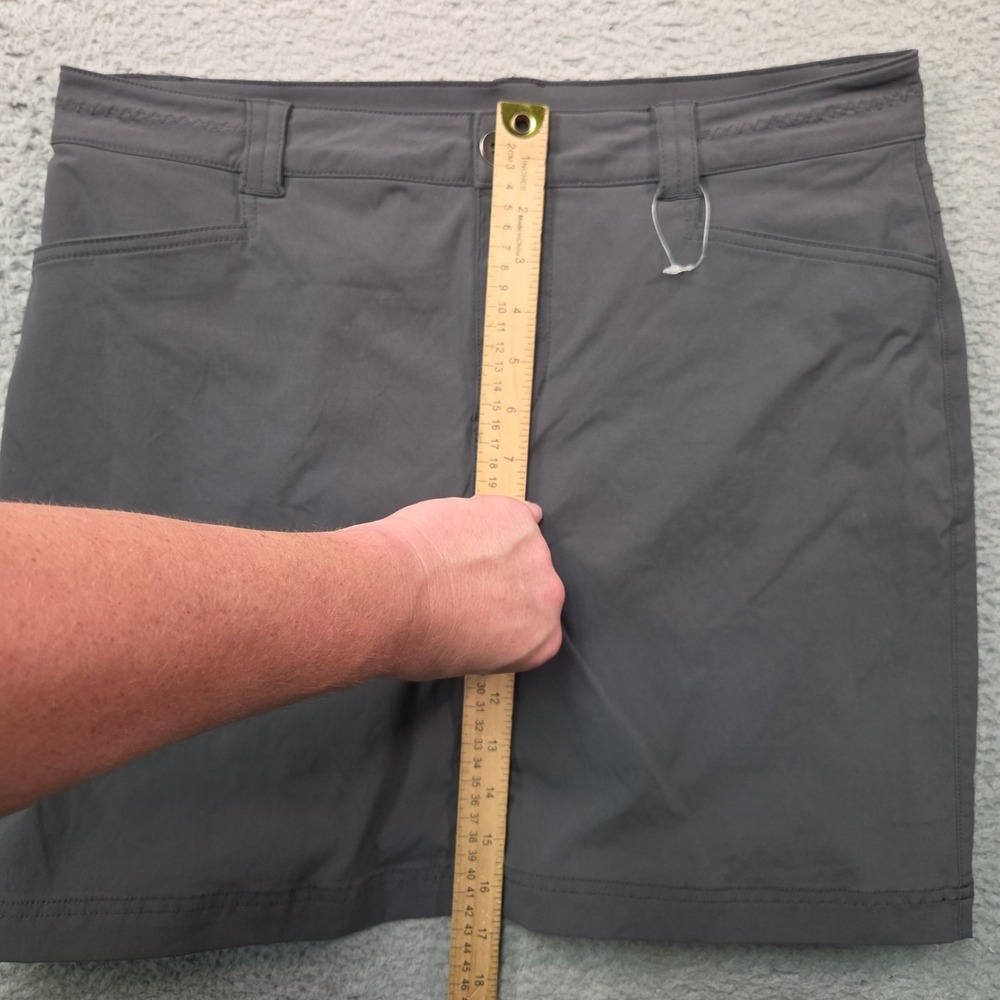 Eddie Bauer Adventurer 2.0 Skort Skirt Womens 10 Gray Stretch Performance Hiking - Picture 11 of 15